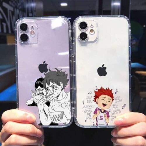 Haikyuu Phone Case For iphone 13 12 11 8 7 plus mini x xs xr pro max Transparent soft