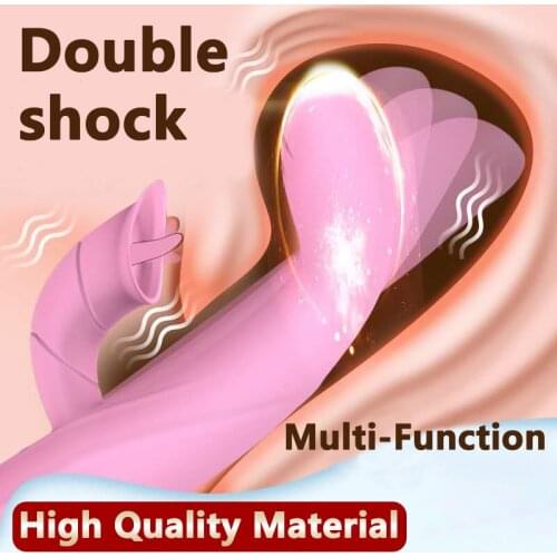 Adult Toys Dildo Vibrator Sex Toy Double Rod Masturbation Rabbit Vibrator Utensils Adult Sex Product Vibrator for Women