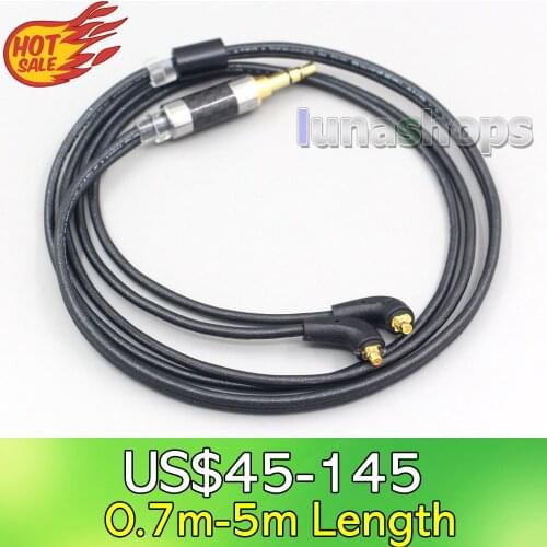 LN007087 2.5mm 4.4mm XLR 3.5mm Black 99% Pure PCOCC Earphone Cable For Etymotic ER4SR ER4XR ER3XR ER3SE ER2XR ER2SE