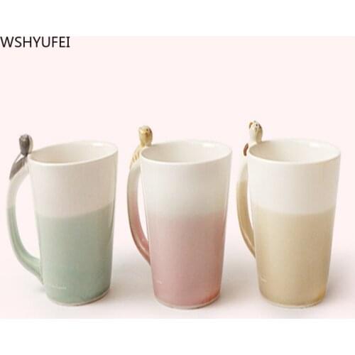 Japanese style single cat ceramic cup hand-painted breakfast coffee cup exquisite exquisite luxury set afternoon tea cup