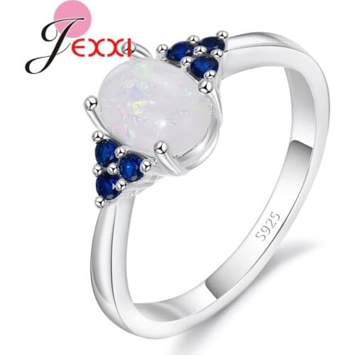 Classic New Trendy 925 Sterling Silver Rings For Women Girls Banquet Wedding Fashion Bague Jewelry Best Quality Accessory