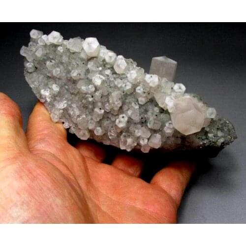 334g Star Calcite Cluster on Matrix - crystals and stones healing Mineral specimen Home Decor feng shui decoration