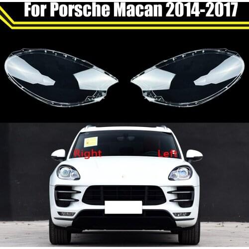 Headlamps Cover Transparent Lampshades Lamp Shell Headlight Lens Covers Styling For Porsche Macan S Macan Turbo 2012 2013 2014
