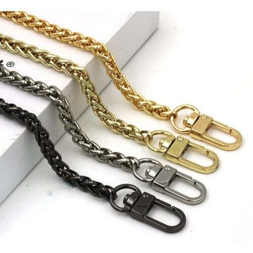 7mm Metal gold chain strap for bag 40-160cm meta irorn handbag chain accessories for DIY replacement bag parts obag handles