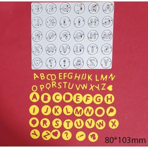 Metal Steel Die Cuts Mold 26pcs Letters Frame Craft Cutting Dies Stencils for Scrapbook Paper Card Making DieTemplate 2021 New