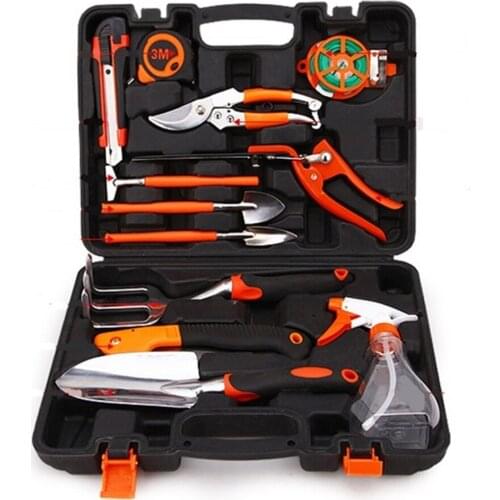 12pcs Garden Tools Transplant Seedling Gardening Kit Hand Tools Set Pruning Shears Grafting Pruner Seedling Shovel Rake Saw