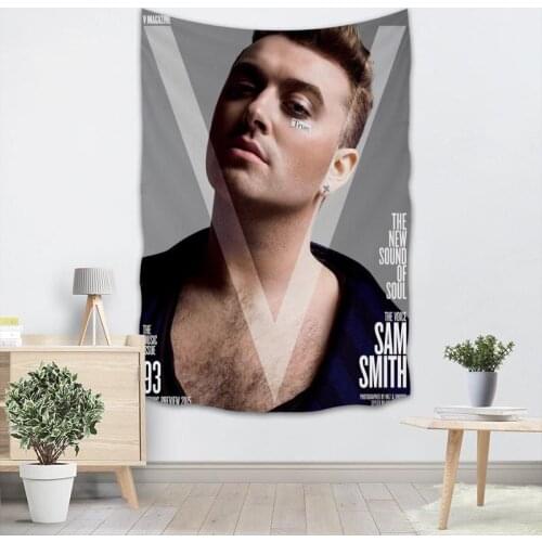 Sam Smith Wall Tapestry 3D Printing Custom Your Pattern Yoga/Office/Sofa Tapestry Bedspread For Kid Room College Dorm Decoration