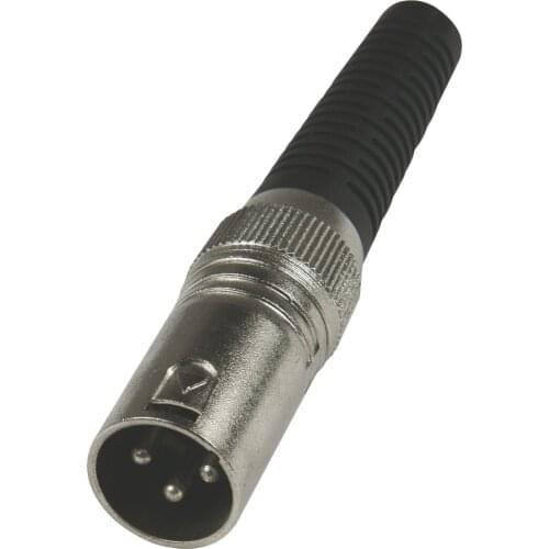 Wholesale 100 pcs/lot XLR 3Pin Cannon Connector XLR Male MIC Audio connector-YA5020
