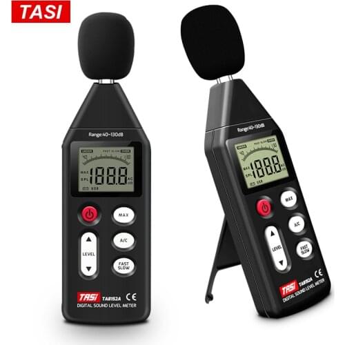 TASI Noise Measuring Instrument db Meter 40~130dB Mini Audio Sound Level Meter Decibel Monitor