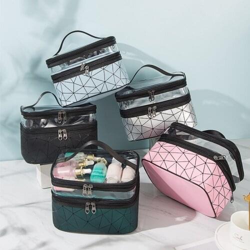 Professional Travel Portable Cosmetic Bag Organizer Private Label Makeup Case Waterproof Toiletry Handbag Wholesale