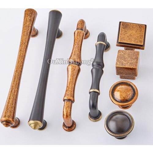 10PCS Retro Vintage European Antique Kitchen Door Furniture Handles Cupboard Drawer Wine Wardrobe Cabinet Pulls Handles & Knobs
