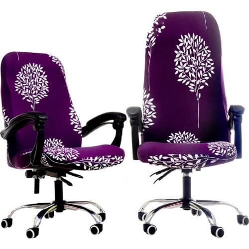 S/M/L Office Chair Cover Spandex Stretch Computer Printed Elastic Seat Cover Slipcover Universal Covers For Chairs With Back 1PC