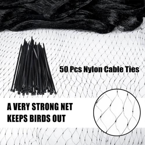 Garden Bird Netting Reusable Nylon Garden Net With Square Mesh Protect Plants And Fruit Trees With 50 Pcs Cable Ties Garden Tool
