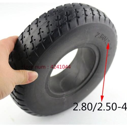 2.80/2.50-4 Electric Scooter Trolley Trailer Solid Tyre 9 Inch Tire Without Inner Tube Tyre and Wheelchair Solid Tire