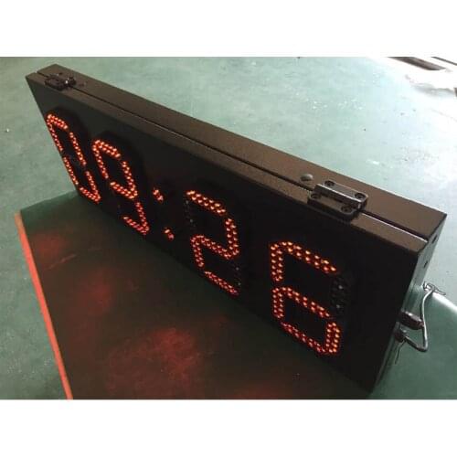 800x305mm Outdoor P8 LED Temperature Screen 6'' 8'' 10'' 12'' 15'' High Brightness LED lamp led Display For LED Time Screen