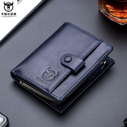 Wallet for Man Vintage Mens Leather Wallet Short Multifunctional Coin Purse Business Casual Coin Bag