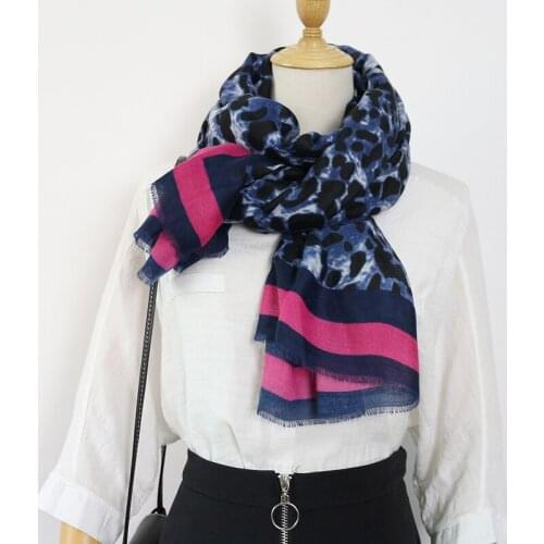 Ladies autumn winter soft warm viscose cotton feeling infinity hijabs long mujer shawls and wraps pashmina women scarf leopard