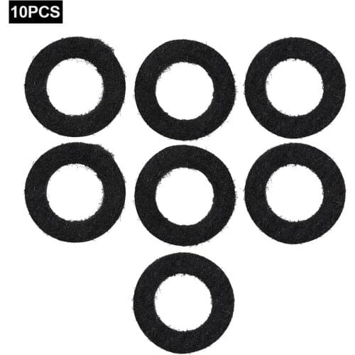 10pcs Trumpet Key Pad Black White Trumpet Trombone Palm Number Cornet Universal Instrument Accessories Small Key Felt Washers