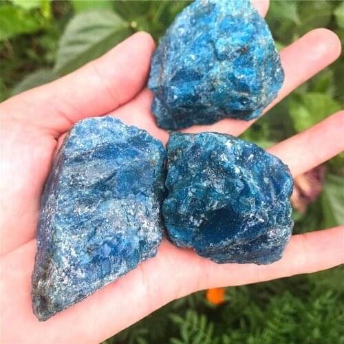 80-90g Natural Raw blue apatite stone mineral stone specimen