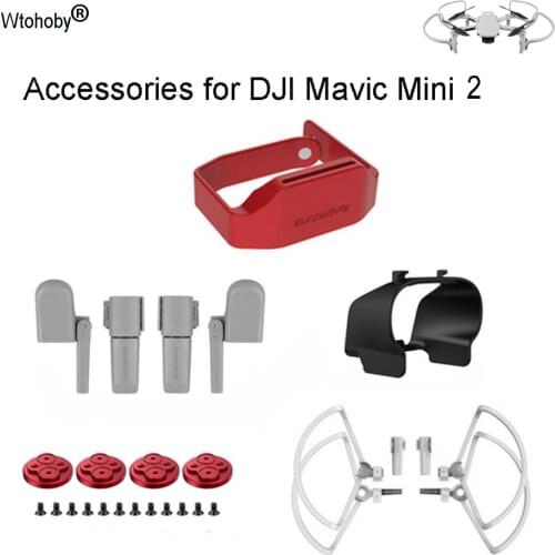 Drone Accessories DJI Mini 2 Propeller Guard Stabilizer Landing Gear Motor Cover Lens Sunshade Sun Hood for DJI Mini 2 Dron
