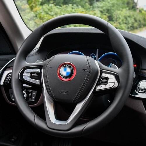 Aluminum Alloy Car Ring Steering Wheel Circle Sticker For BMW E46 E90 E60 E39 F30 F10 E36 F20 E92 G30 X5 E53 E83 X6 Accessories