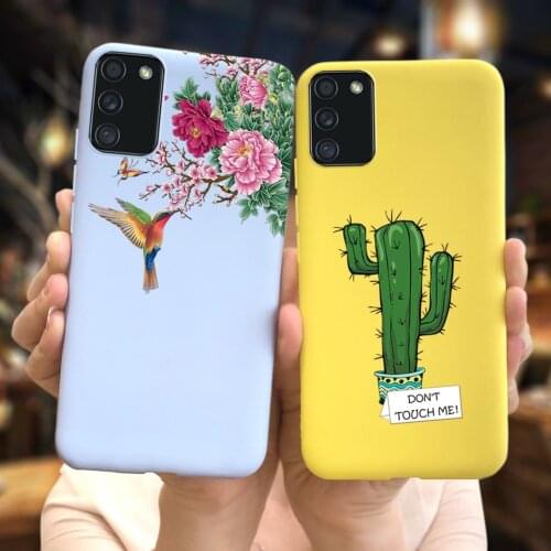 For Samsung Galaxy M02S 2021 Case For Samsung A02S 2020 Cactus Cover Luxury Matte Soft Phone Cases For Samsung A025F M025F Coque