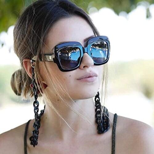 Color Eyeglasses Chain Acrylic chunky chain silicone Lobster loops sunglasses accessory Women Gift