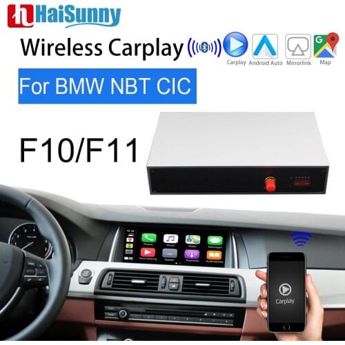 For BMW F10 F11 CIC NBT Wireless Carplay Retrofit Media Reversing System Interface Support Android Auto Navigation Airplay