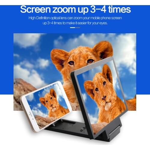 F1 8.2 inch HD Mobile Phone Screen Magnifier 3D Smartphone Screen Amplifier Enlarger for Watching Movie