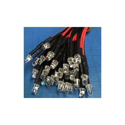 F3 3mm Blinking Warm White Red Green Blue Yellow Orange Pink Purple 7 color Flash 24V LED Lamp Light With 20cm Wire x 100pcs