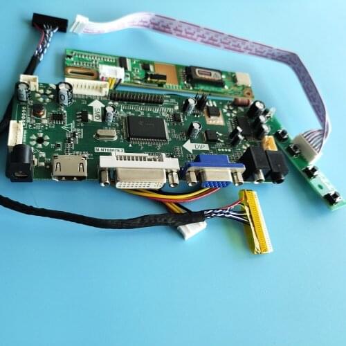 Kit for LP154WX4-TLC3/LP154WX4-TLC4 30pin 1280X800 M.NT68676 Display panel HDMI+DVI+VGA LCD Audio moitor Controller Board