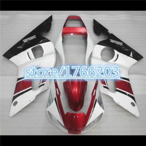 Fairing kits for YZFR6 1998 1999 2000 2001 2002 fairings red white YZF R6 98-02 YZF1000 body partsBBF
