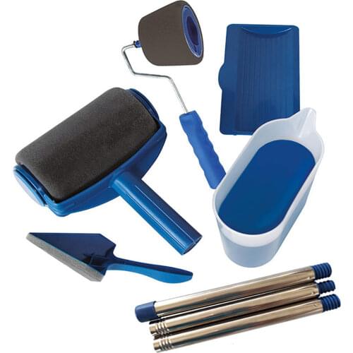 Multifunction DIY Paint Runner Roller Brush Kit Household Office Wall Decorate Handle Painting Set 5/8 Pcs Pro Corner Tools Roll