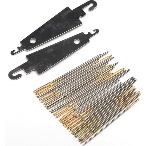 Oneroom Amo 30pcs/set #26 #24 #22 golden tail Needles for aida 9ct 11ct 14ct fabric cross stitch blunt big eye embroider DIY