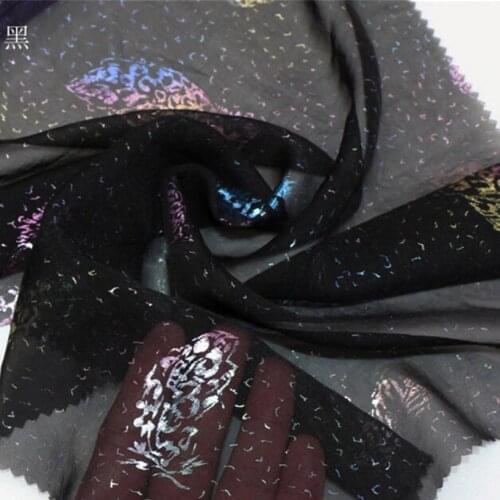 Feather Bronzed Cosplay Dress Chiffon Fabric 30D Thin Fabric Bronzing Costume Dress Fabric DIY