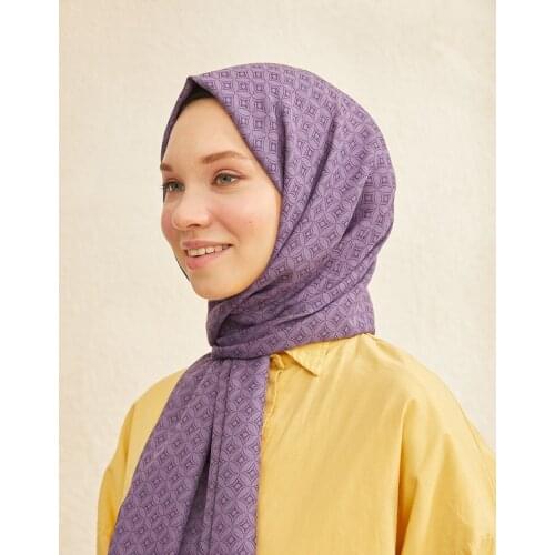 Salland Ruby Purple Color Shawl Trend Fashion Stylish Womens Headscarf Scarf Shawl Scarf All Seasons Comfortable Wear Shawl Easy to Shape Flexible Anti-Wrinkle Quality Cotton Fabric Hijab Clothing Accessory RUBMO-0001