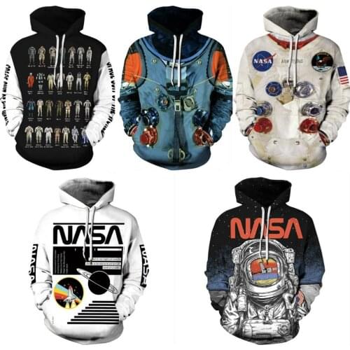 3D Printed Armstrong Spacesuit Hoodie Women Men Sweatshirt Hoodies Cosplay Astronaut Funny Sweater Sports Pullover Hoody