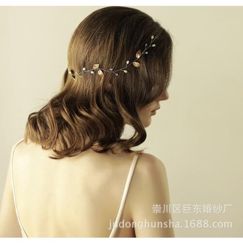 Wedding Crystal Hair Vine Bridal Hair Accessories Headpieces Bride Halo Headband Hair Jewelry
