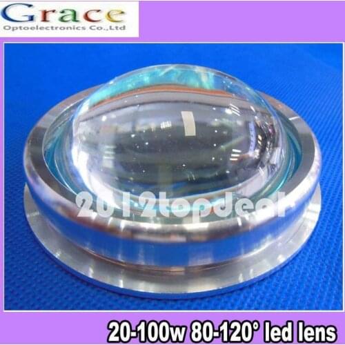 67mm LED Glass Lens +Aluminum ring+Reflector 4set series for 20w 30w 50w 60w 90w 100w 120w LED