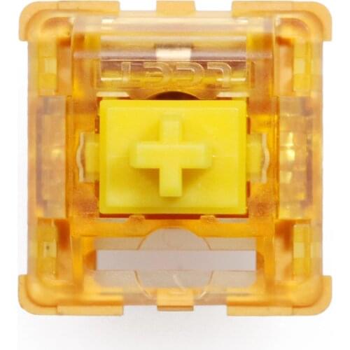 LCET Desert Switch RGB Tactile 58g Switches For Mechanical keyboard mx stem 5pin Yellow Brown similar to holy panda