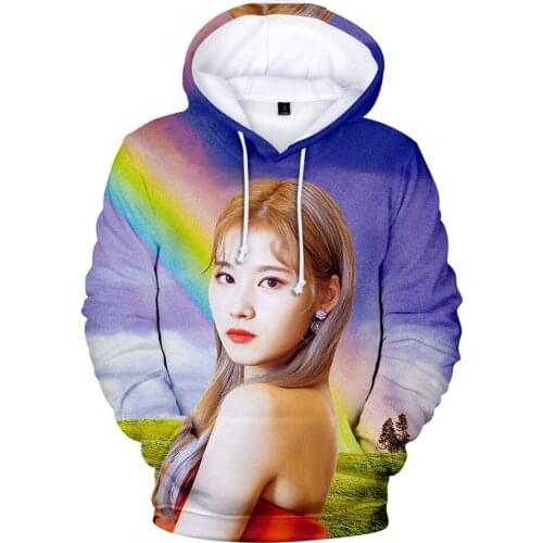 Kpop TWICE Hoodies Women Men Sweatshirt 3D Print Korean Womens Singing Group Member Idol Harajuku Hooded Hip Hop Pullovers