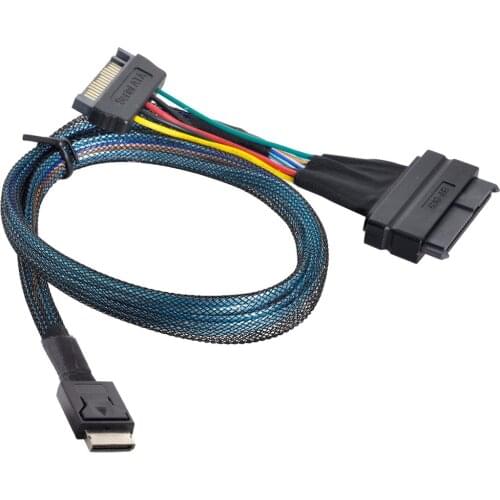 U.2 U.3 SFF-8639 NVME PCIe PCI-Express SSD to Oculink SFF-8611 Cable for Mainboard SSD
