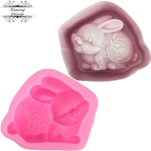 3D twelve zodiac cute cartoon rabbit shape silicone mold soft candy candy chocolate mold cake decorating tool