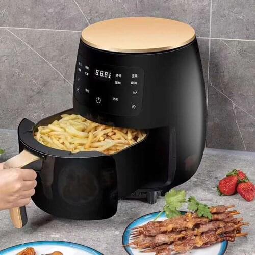 4.5L Non-fried Electric Fryer Air Fryer Multifunctional Air Fryer LCD Large Capacity Frying Machine Chicken Fries Machine