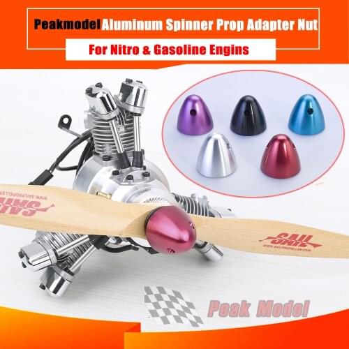 Aluminum Prop Adapter Nut / Metal Anodized Paddle Head / Spinner For OS SAITO YS DLE RCGF NGH Engines