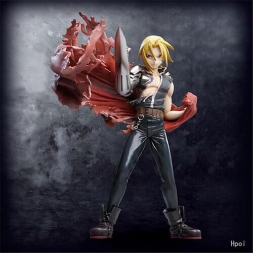 Anime Fullmetal Alchemist Edward Elric Battle Ver. PVC Action Figure Collectible Model Kids Toys Doll