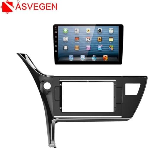 10.1 Inch Car Fascia For Toyota Corolla 2017 Fascias Audio Fitting Adaptor Panel Frame Kits Car DVD Frame Dashboard