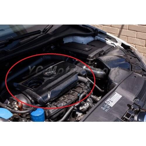 Car Accessories Carbon Fiber Engine Cover Fit For 2008-2012 Golf MK6 GTI Engine Cover Car-styling