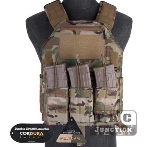Emerson LBX-4020 Tactical Armatus II Slick Vest W/ M4 Mag Pouch Multicam Adjustable Lightweight Body Armor Plate Carrier Vest
