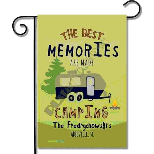 Garden Outdoor Flag Camping Personalized Campers 3D Full Printed Garden Flags Hanging House Decoration Double-sided Printing 03